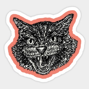 Black cat Sticker